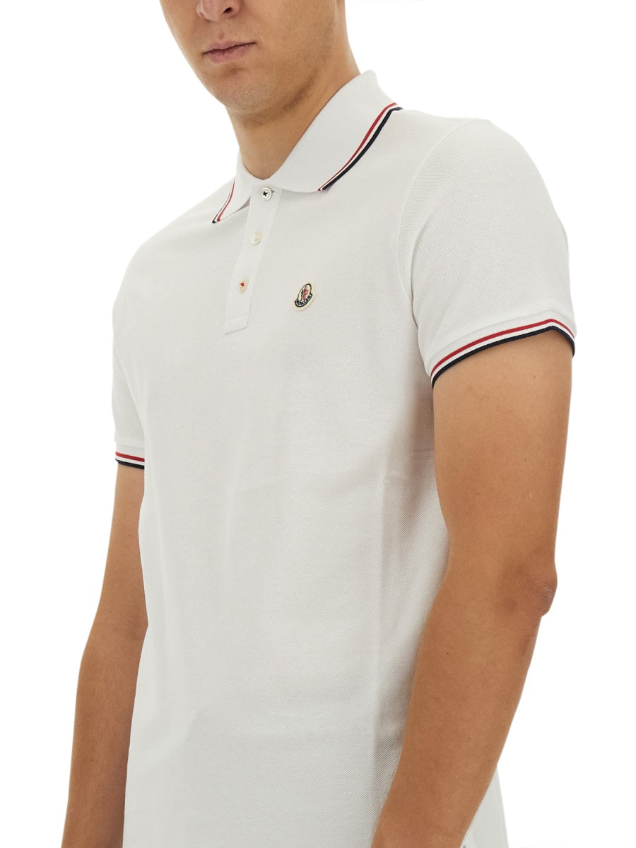 Moncler Polo - White | Wanan Luxury