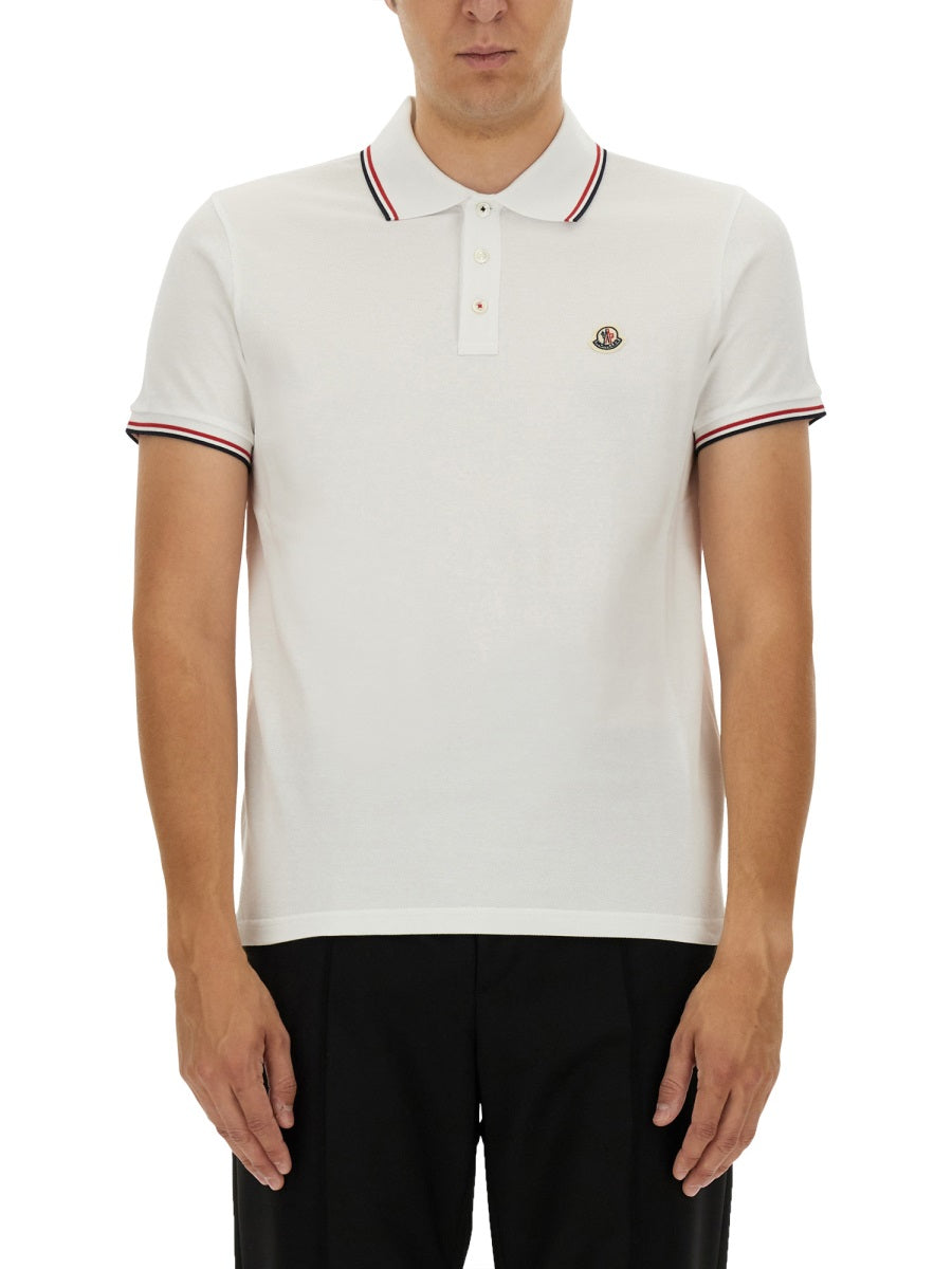 Moncler Polo - White | Wanan Luxury