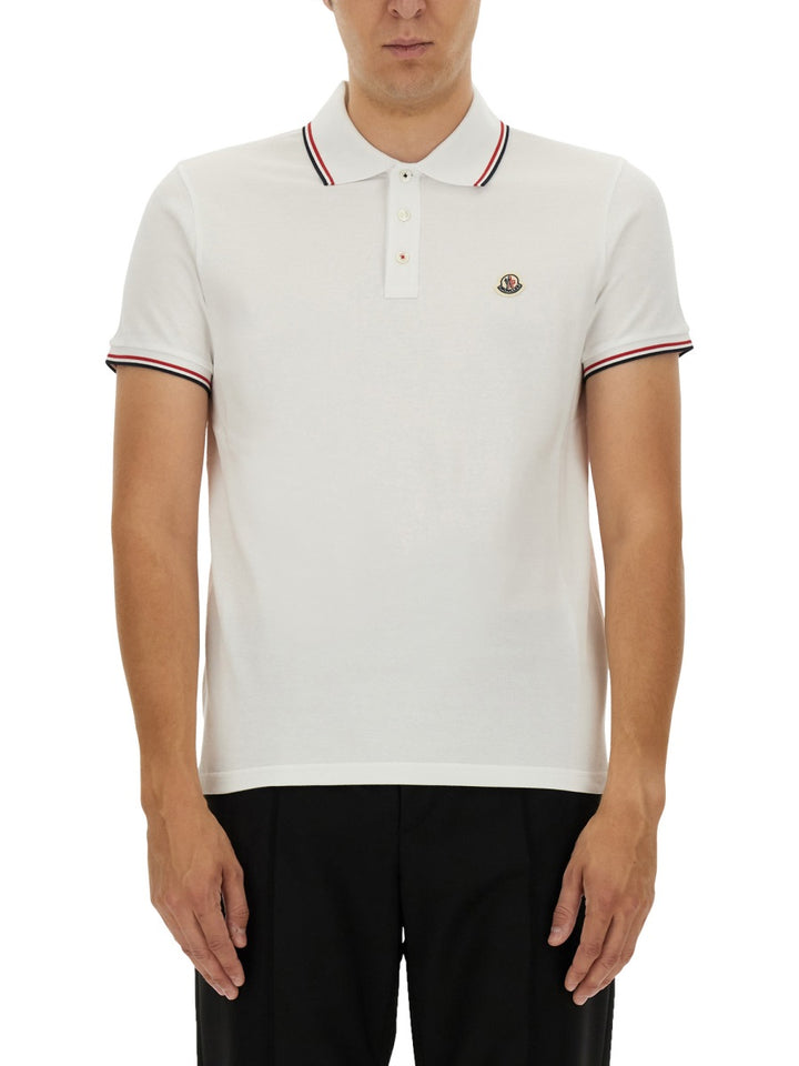 Moncler Polo - White | Wanan Luxury