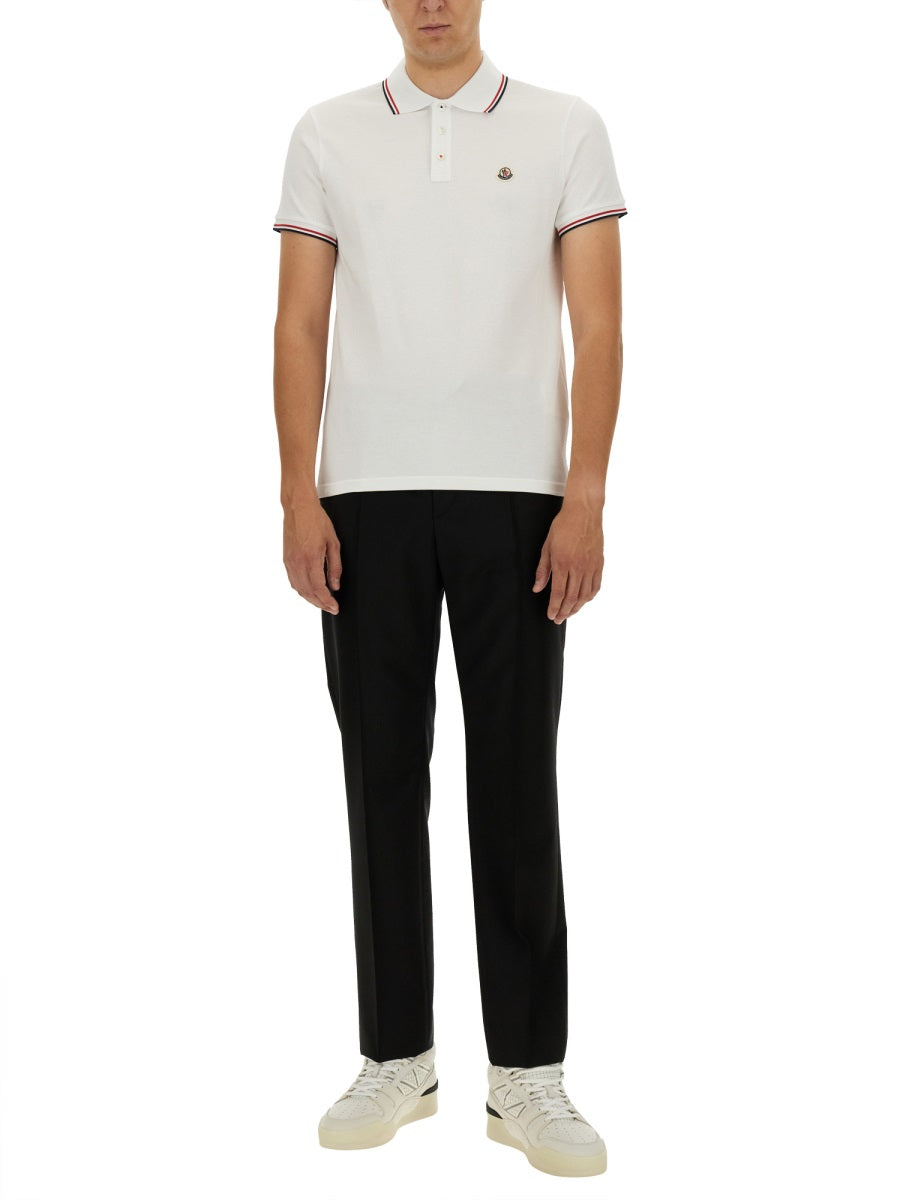 Moncler Polo - White | Wanan Luxury