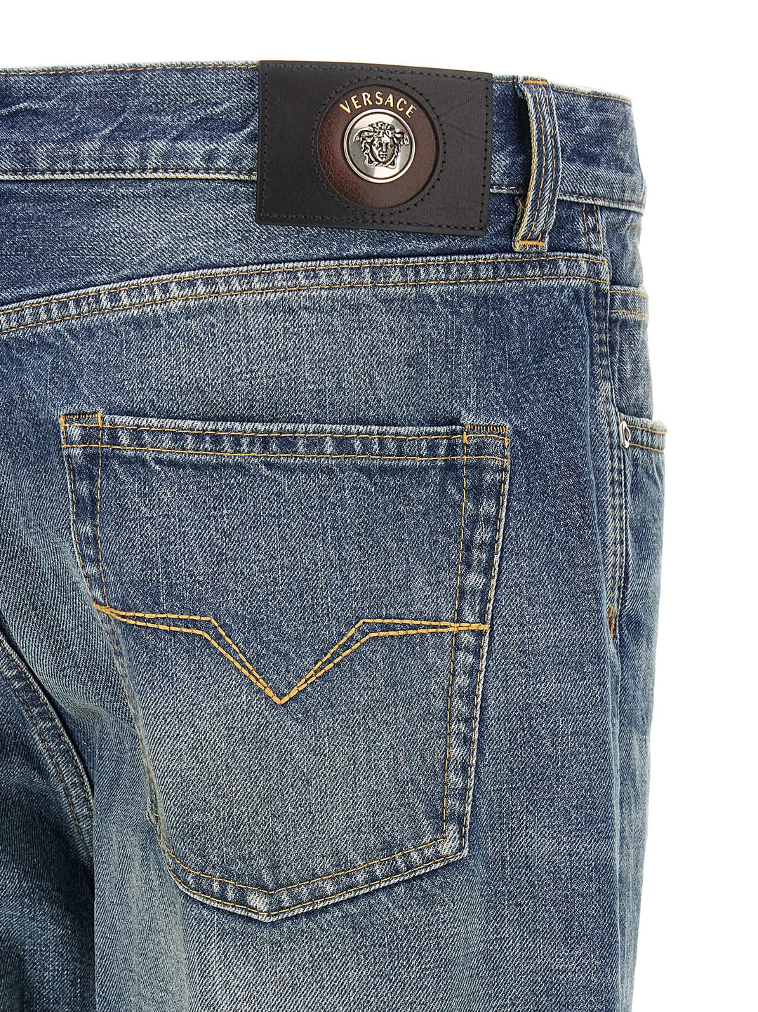 Versace Distressed Jeans - Blue | d777173595631743b8b7c455ae3641522cd388f0