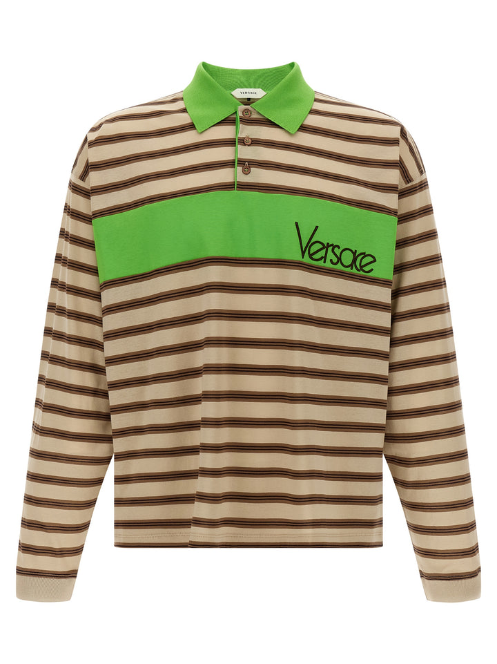 Versace Intarsia  Shirt Polo - Multicolor | d1bff4036cd9844a641555031e38f0edb617f13c