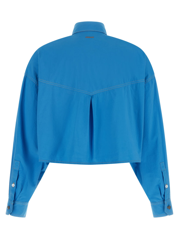 Versace Medusa Shirt and Blouse - Blue | a6ed91a320212840f579b6a5b4f99a003e078b18