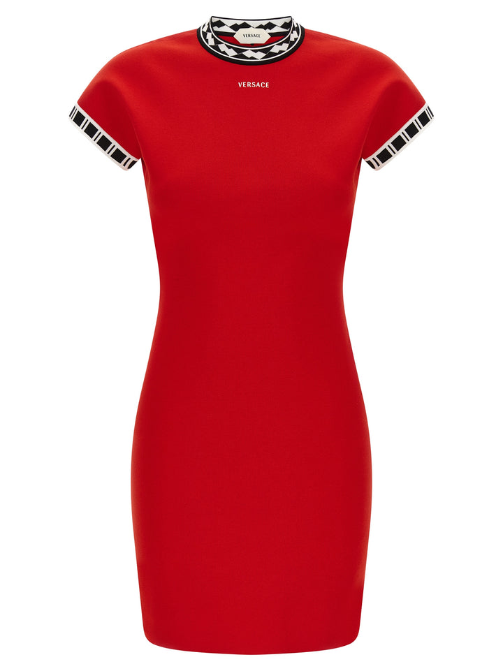 Versace Versace Logo Dresses - Red | f6caefa6773641e4c05eab79fb27479c40c62ace