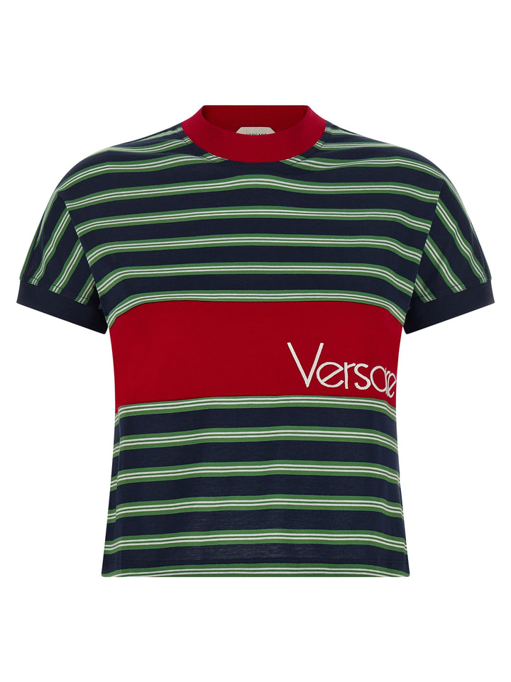 Versace Intarsia T-shirt - Multicolor | ddb74b7208eabcb651463c982fdf808a831e8a6d