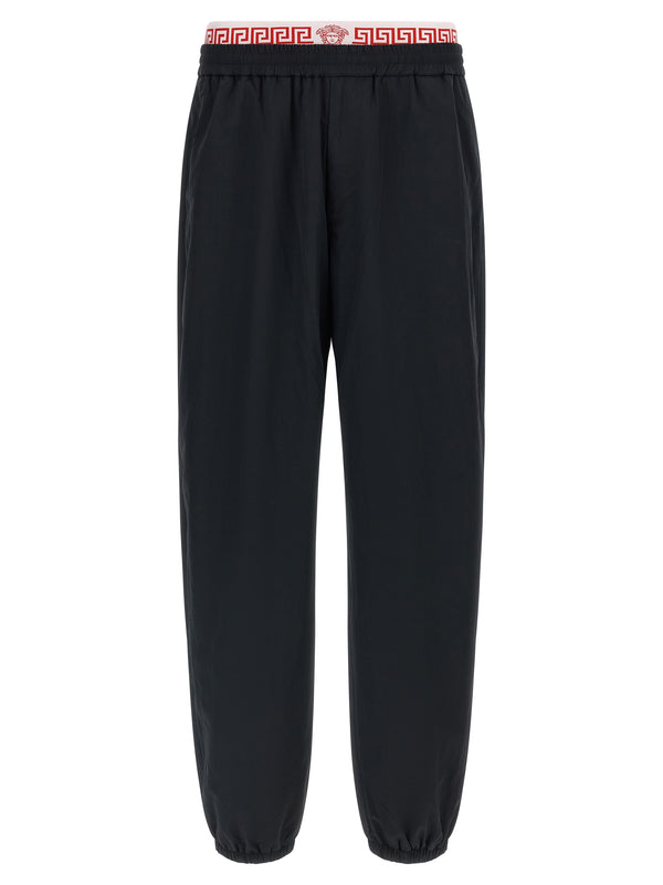 Greca Pants Black