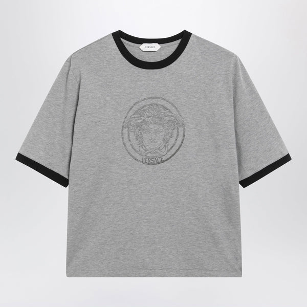 Cotton Jersey T-Shirt With Printed Logo