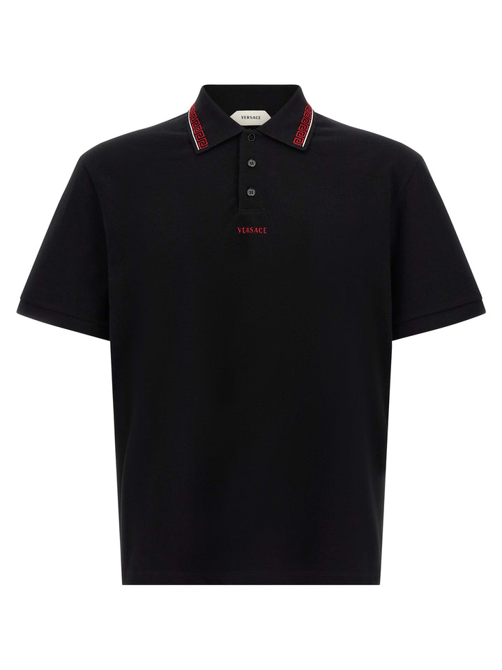 Versace Greca Polo - Black | f321cb0afa286f421aaba524ab1b495dca951b80
