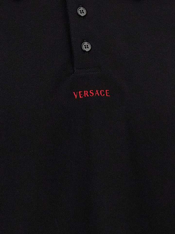 Versace Greca Polo - Black | a6b15cc93a86523bff30458de025691ba1ec87b3