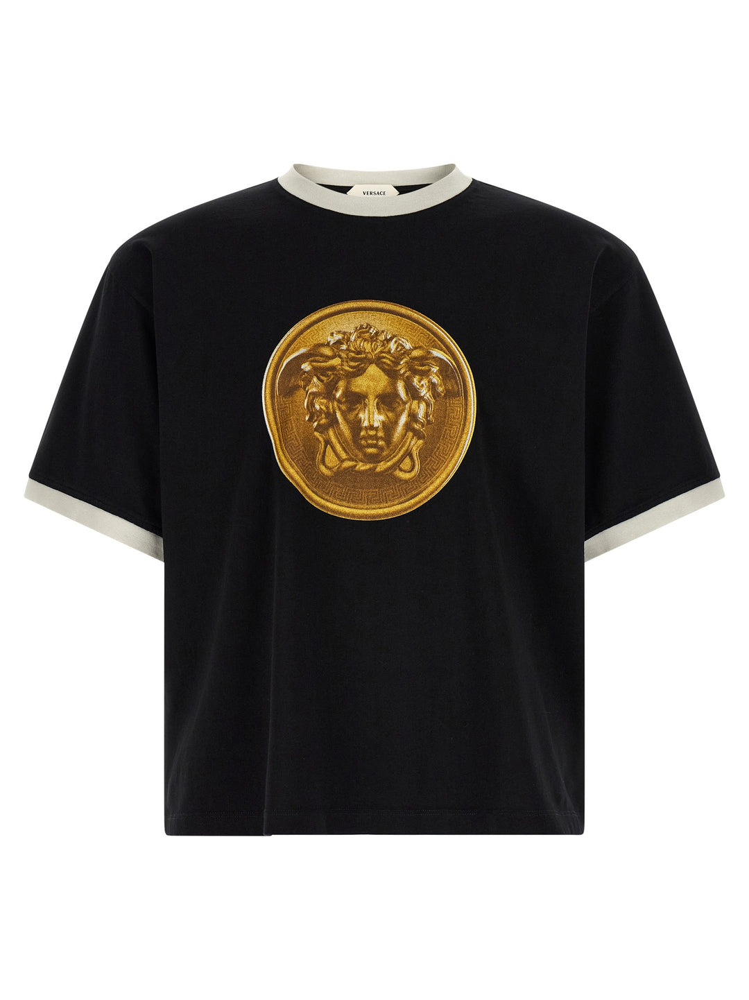 Versace Medusa Coin T-shirt - Black | 2ee41fdae7cc019a4aaabcad7c12bd80b1ecda46