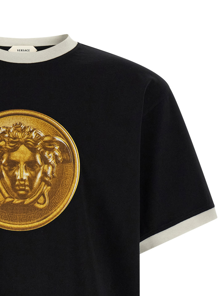 Versace Medusa Coin T-shirt - Black | 1d3a41e62dd288182904e2b39f92bc7097050e19