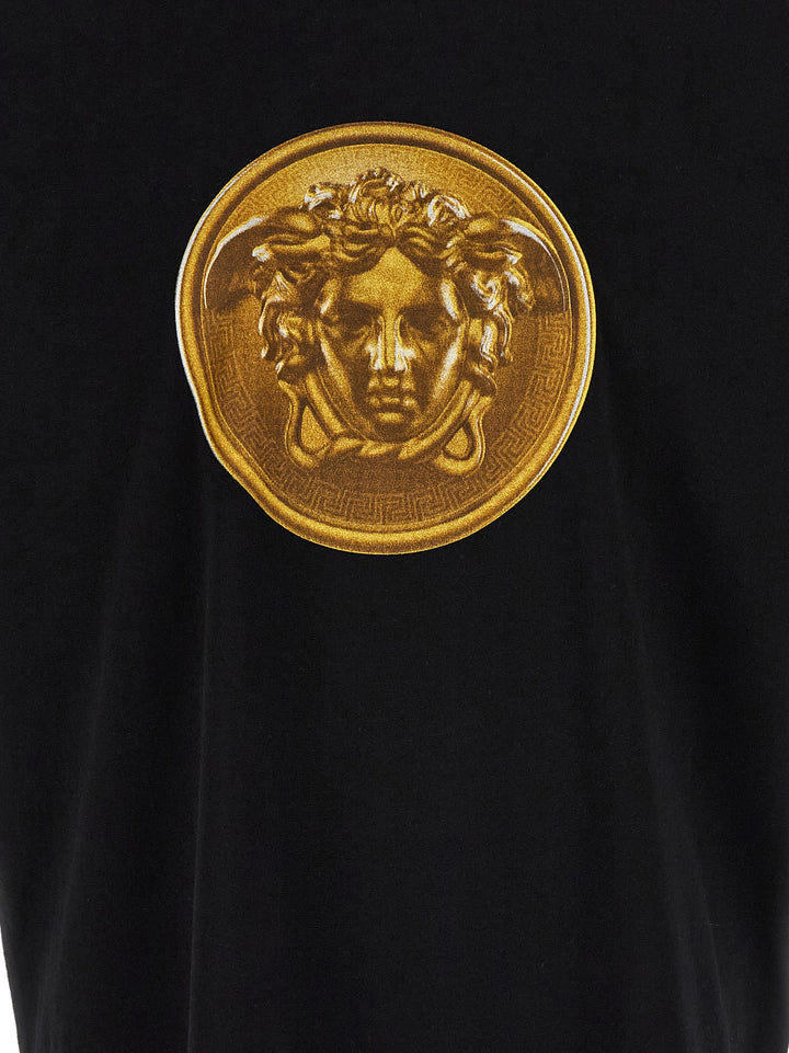 Versace Medusa Coin T-shirt - Black | d7f43e36b93a44b195b19b16451db05a21f1ae1a