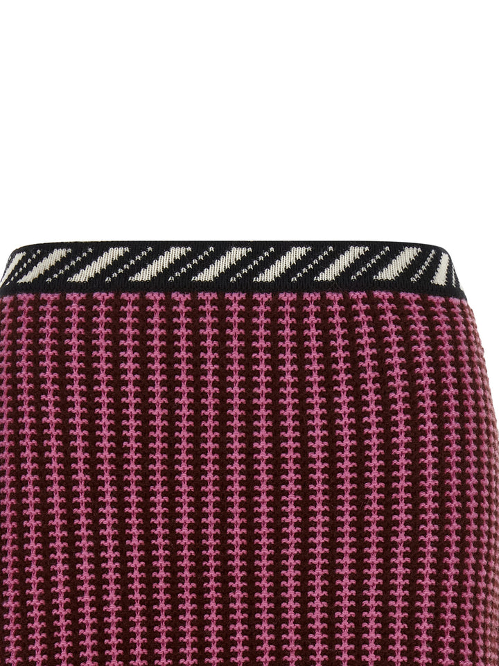 Versace Crochet Knit Skirt Skirts - Pink | 6ee9490143df1c454414886aa15a19c787e2700e