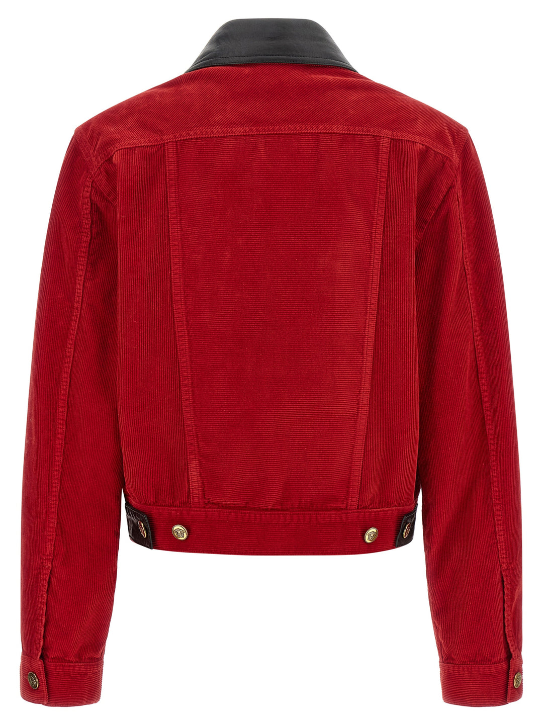 Versace Corduroy Jacket Puffer Jackets - Red | 855da7167eb4df20574048727a657c8ef27067ea