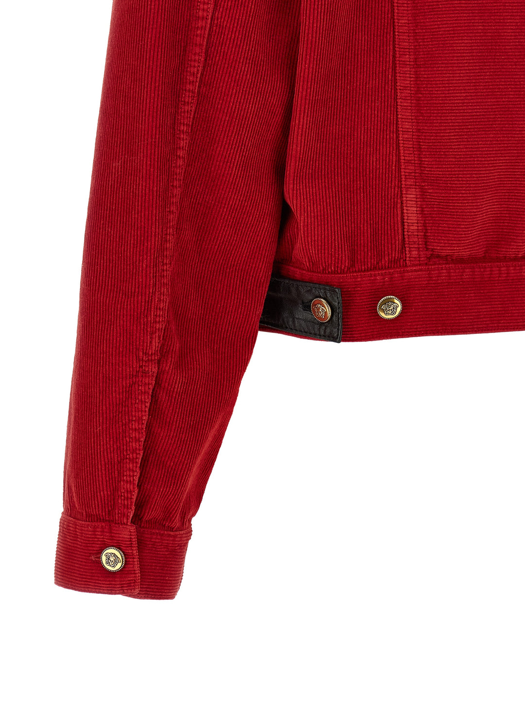 Versace Corduroy Jacket Puffer Jackets - Red | 30c299374ff785d9a03ce5580e699d3260685fb8