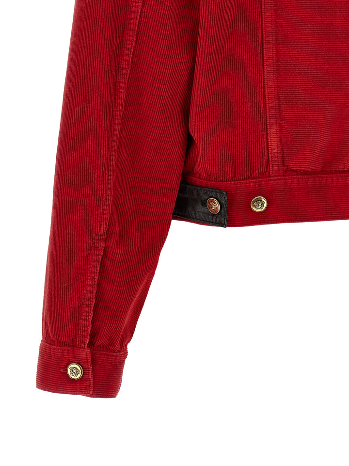 Versace Corduroy Jacket Puffer Jackets - Red | 30c299374ff785d9a03ce5580e699d3260685fb8