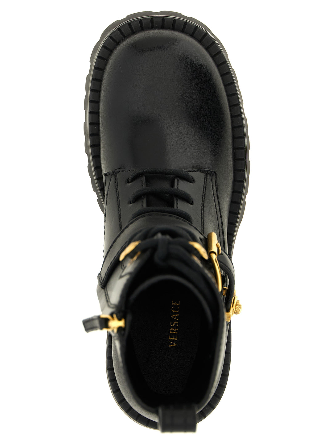 Versace Ankle Boots With Buckle Boots and Ankle Boots - Black | cda6c736decab463260f92cbf8cfbc4ee93a4759