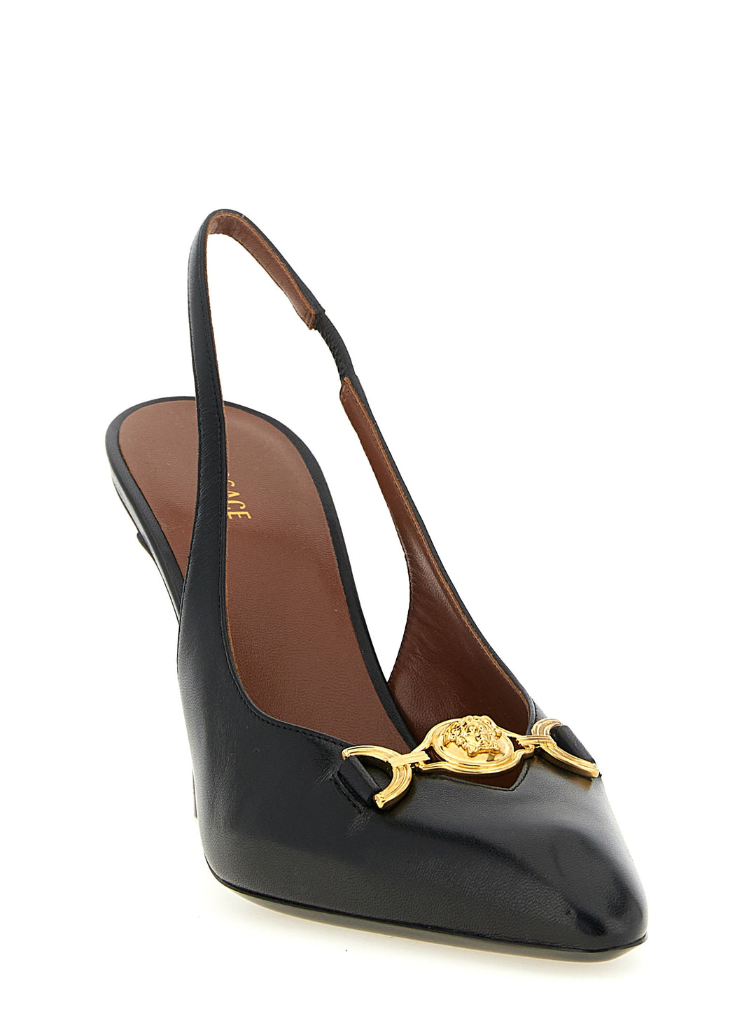 Versace La Medusa Pumps - Black | 0a730748500db836383340f52152423c7c0928e7