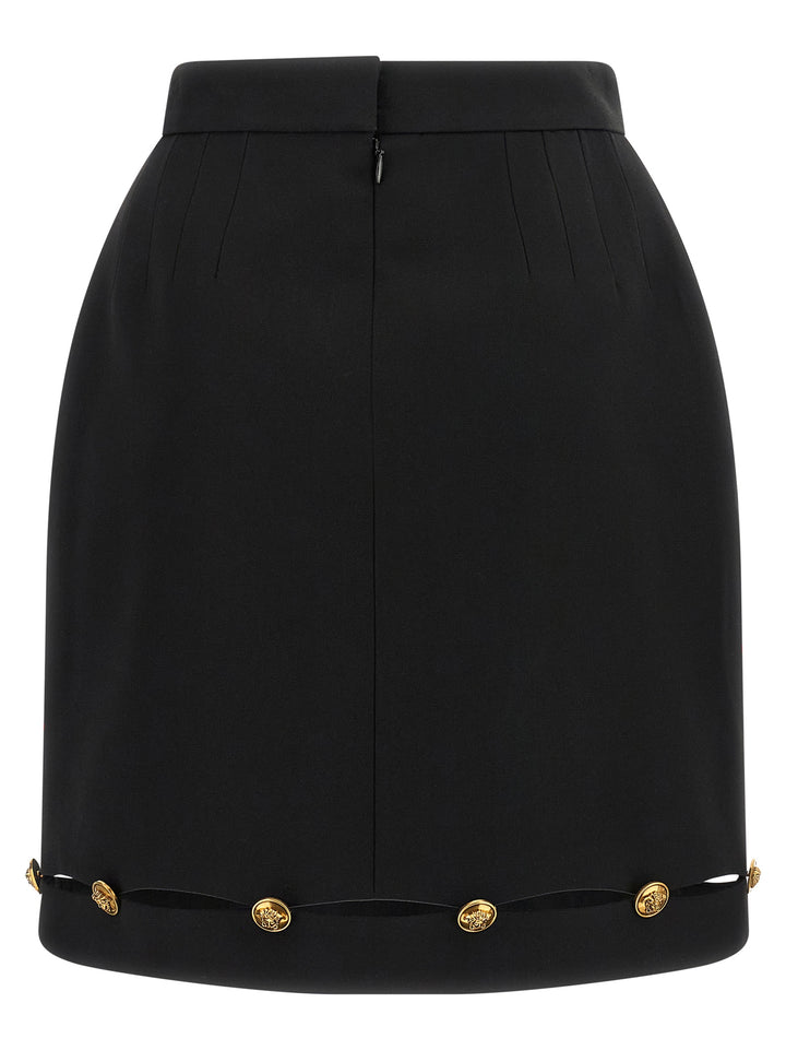 Versace Grain De Poudre Wool Skirt Skirts - Black | 6b173db751bf74b005614e704f8f6a88e93621f2