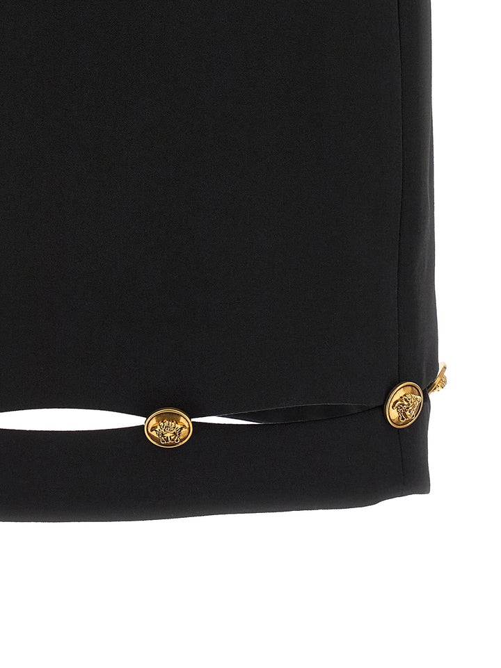 Versace Grain De Poudre Wool Skirt Skirts - Black | 3f99d809fe553825a3e463a4ee922e96db846d13