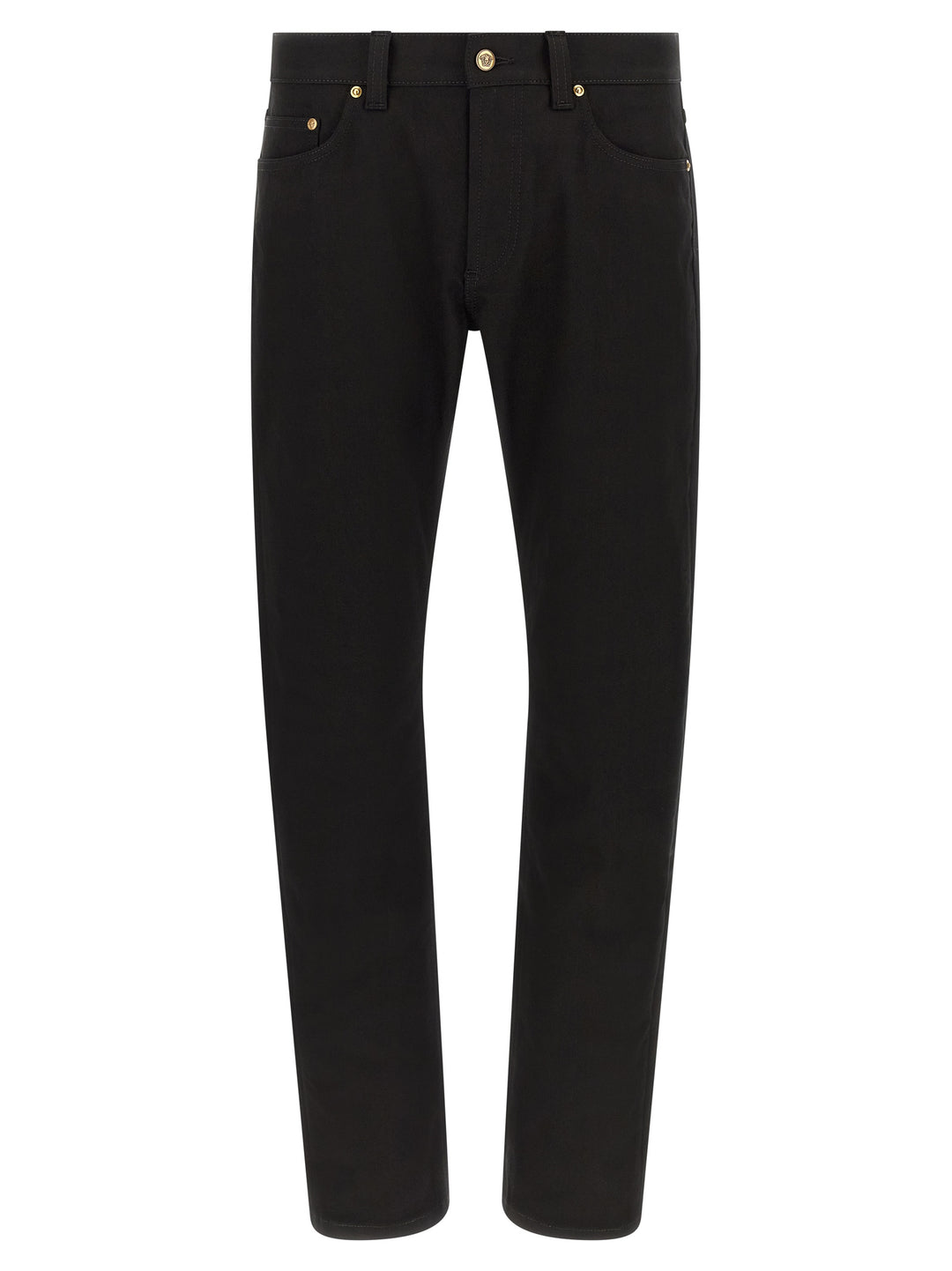 Versace Medusa Embroidery Jeans - Black | bf9765d875835015132a38b4acf96cac540c7f90