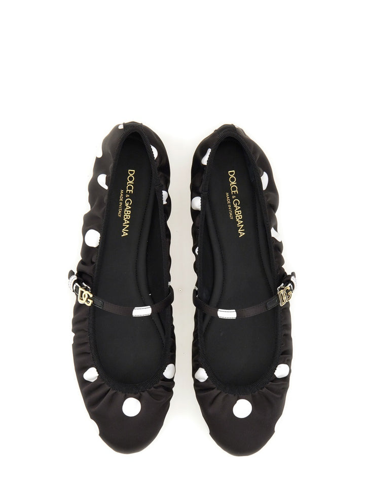 Dolce & Gabbana Flat Shoes - Black | Wanan Luxury