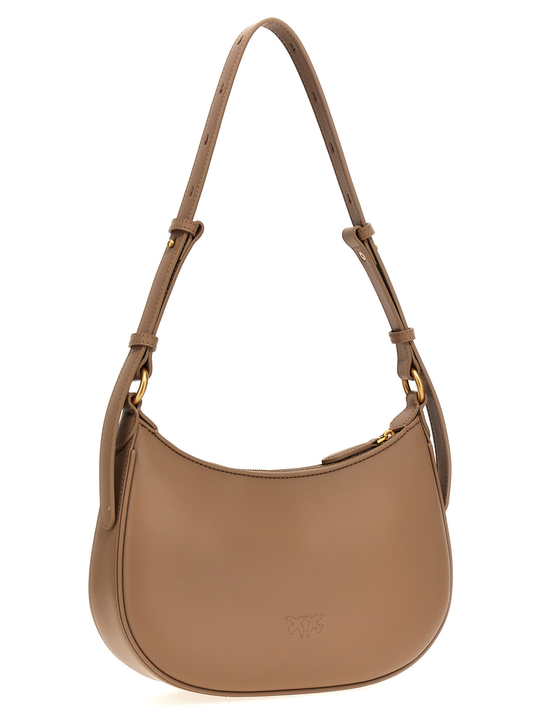 Half Moon Mini Hand Bags Beige