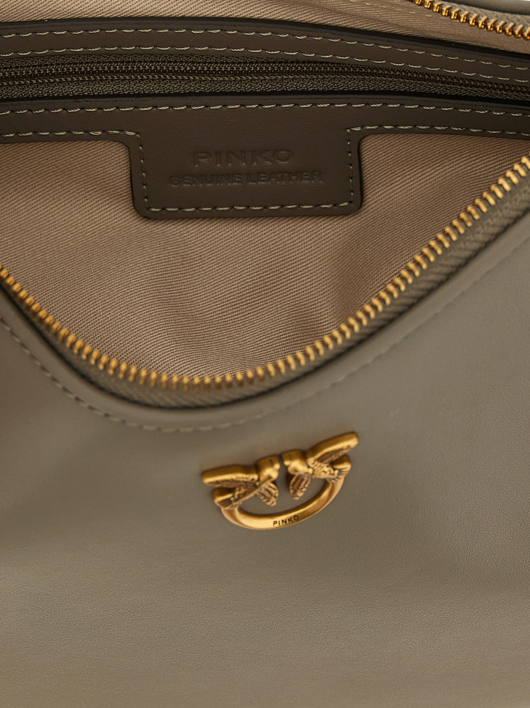 Pinko Half Moon Mini Shoulder Bags - Beige | af449f9da53f3c4a621d98d74685181c481043cb