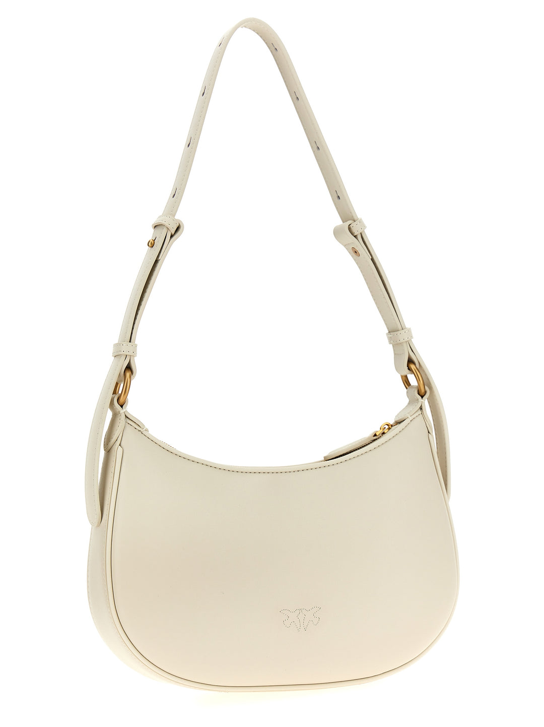 Half Moon Mini Hand Bags White