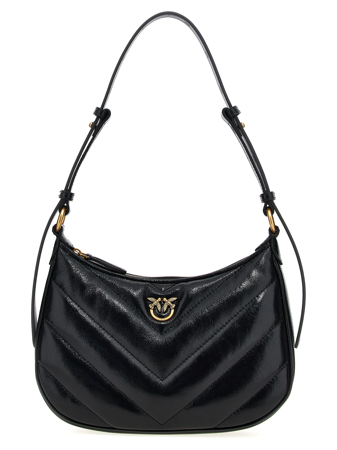 Half Moon Mini Shoulder Bags Black