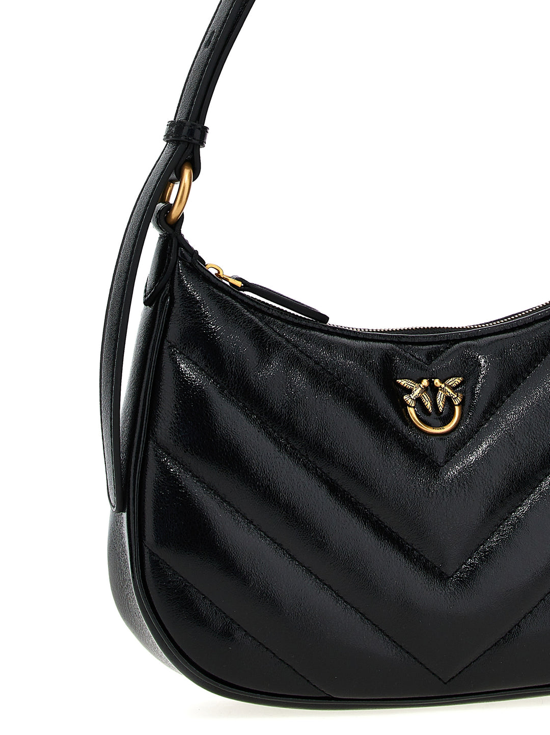 Half Moon Mini Shoulder Bags Black