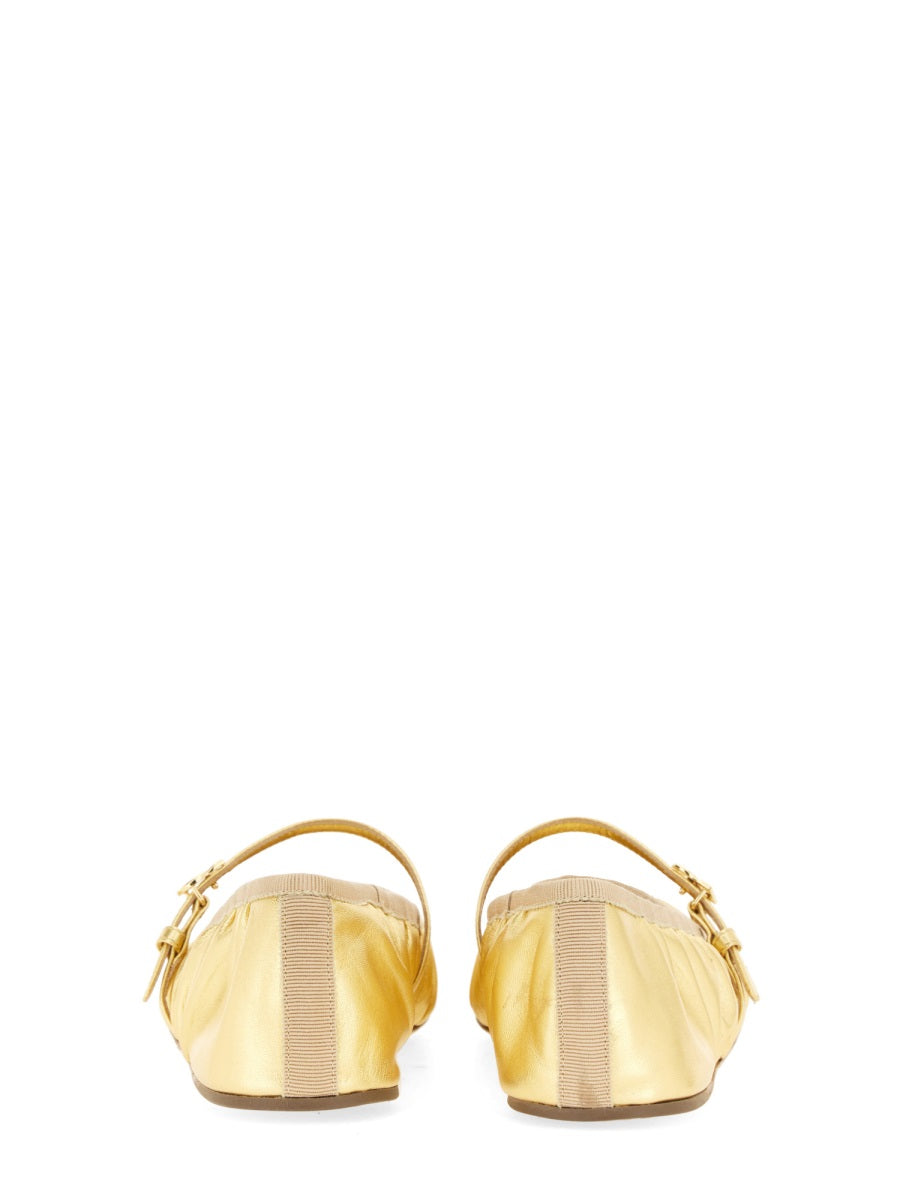 Dolce & Gabbana Flat Shoes - Gold | Wanan Luxury