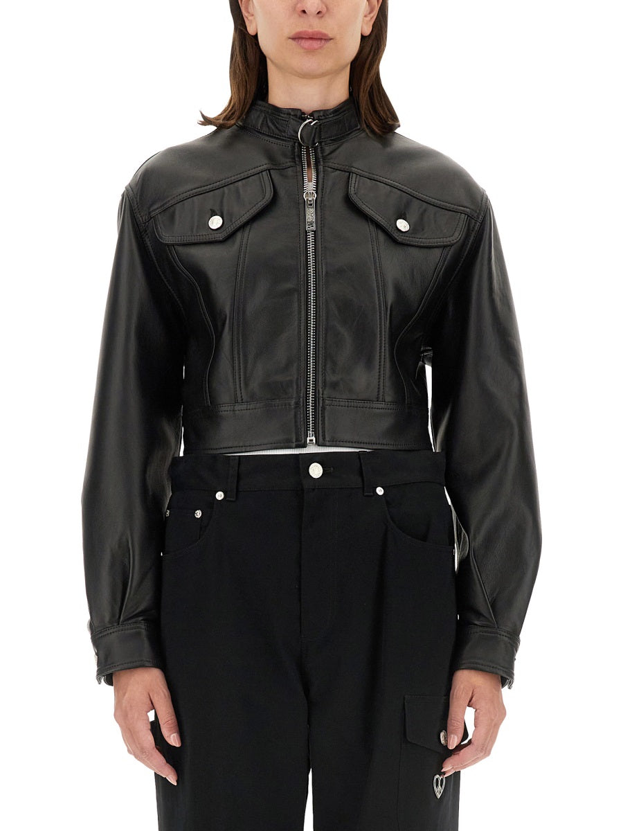 Moschino Jeans Leather Jackets - Black | Wanan Luxury