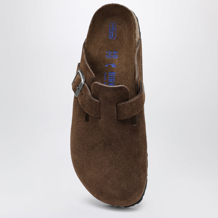 Birkenstock Boston Brown Suede Clog