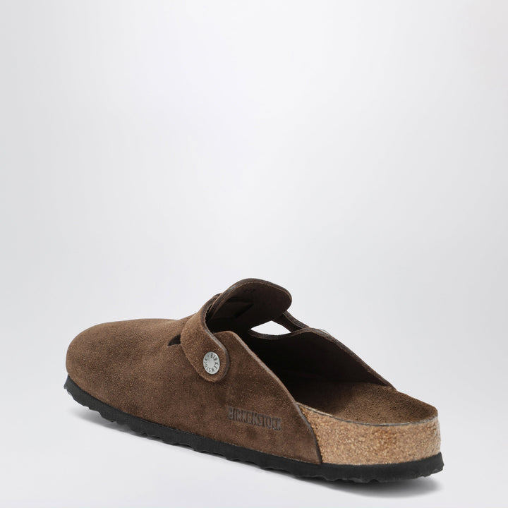 Birkenstock Boston Brown Suede Clog