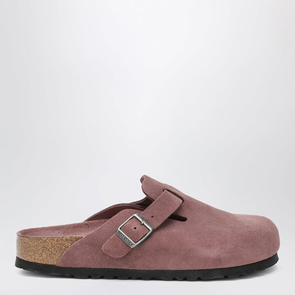 Pepper-Colored Boston Suede Clog