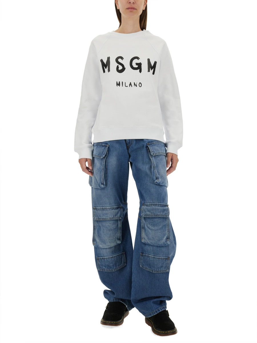 MSGM Sweatshirts - White | Wanan Luxury