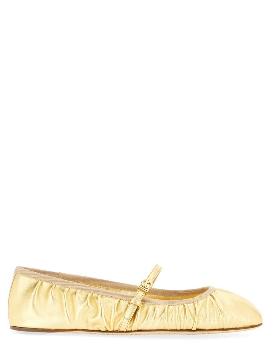 Dolce & Gabbana Flat Shoes - Gold | Wanan Luxury
