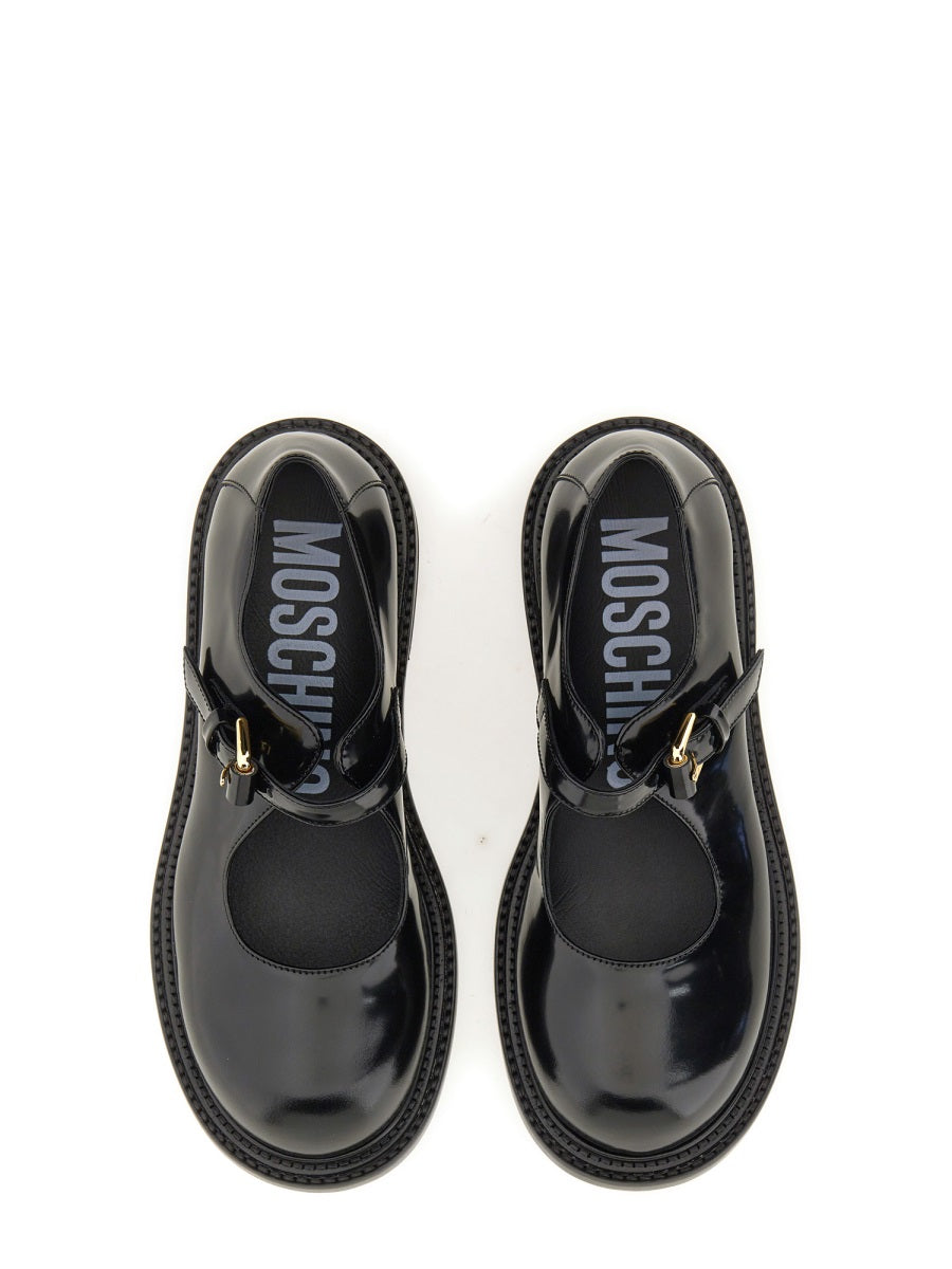 Moschino Flat Shoes - Black | Wanan Luxury