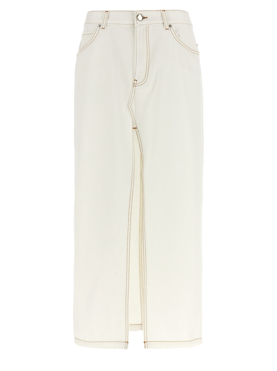 Maxi Slit Skirt Skirts White