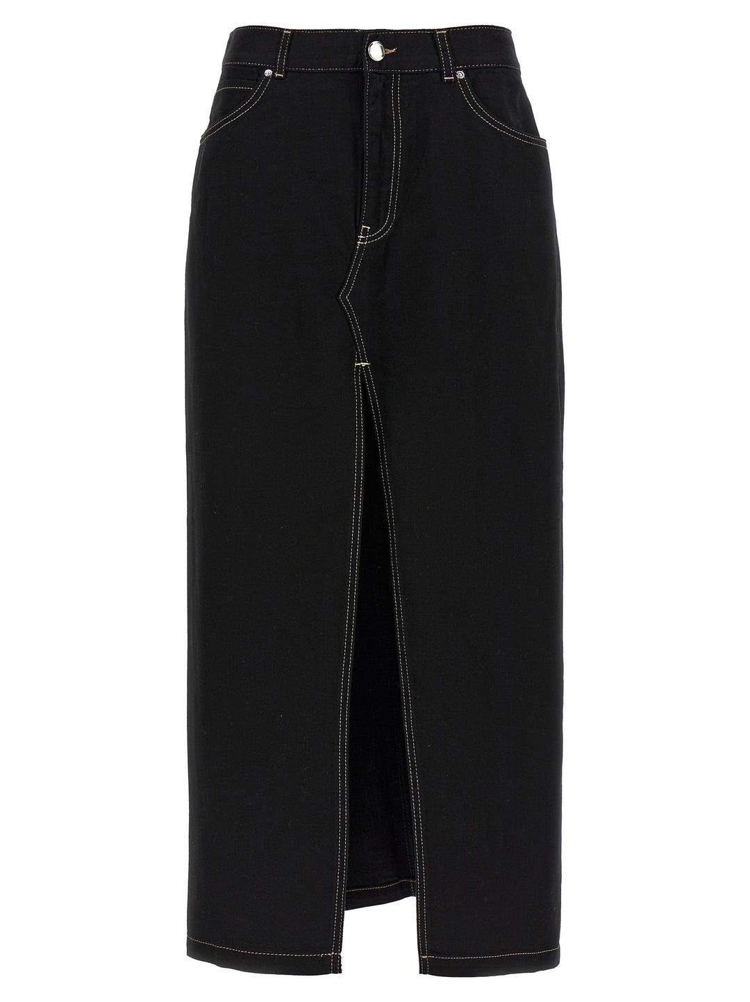 Maxi Slit Skirt Skirts Black