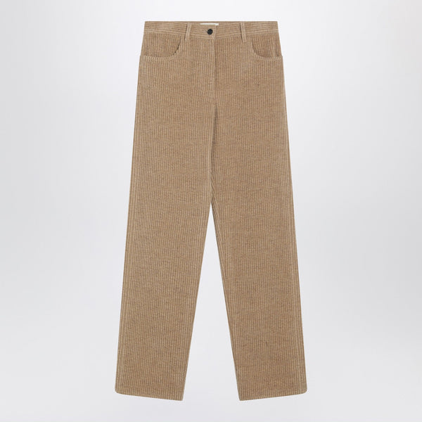 Beige Clair Corduroy Trousers