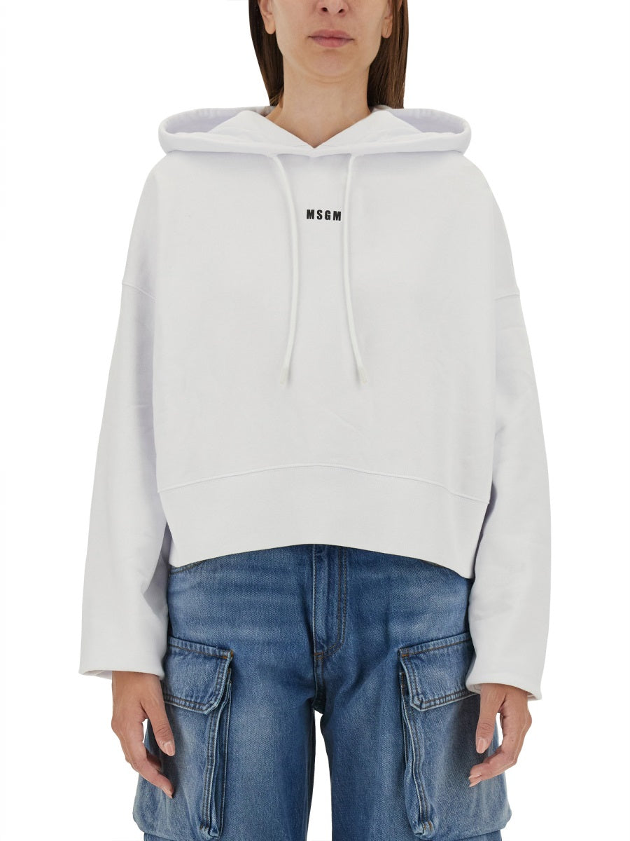 MSGM Sweatshirts - White | Wanan Luxury