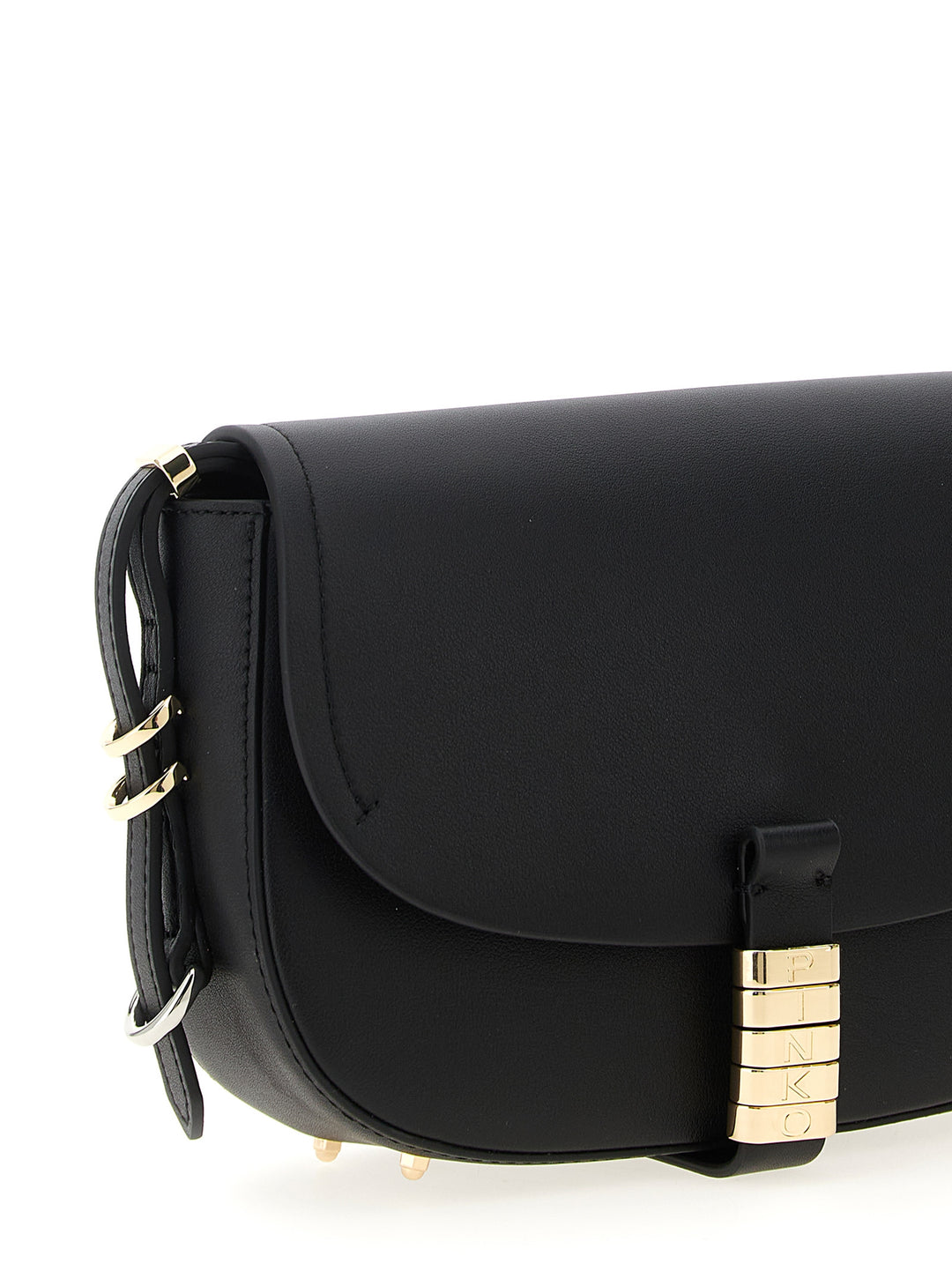Pinko Saddle Mini Crossbody Bags - Black | c53ea6893df9041829d2c0a5f0ca83d87b68565c