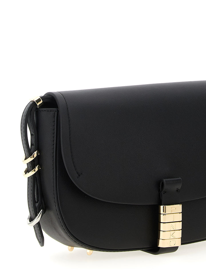 Pinko Saddle Mini Crossbody Bags - Black | c53ea6893df9041829d2c0a5f0ca83d87b68565c
