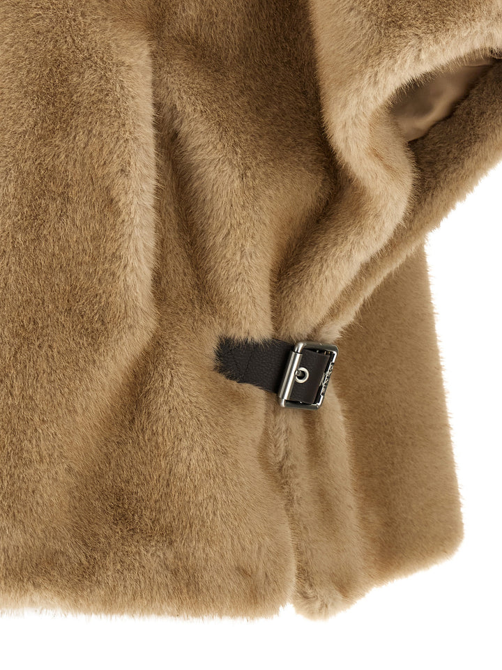 Pinko Comodino Fur - Beige | 4fe2d0f068406d6d6110a2bd68323e3b09f9a694