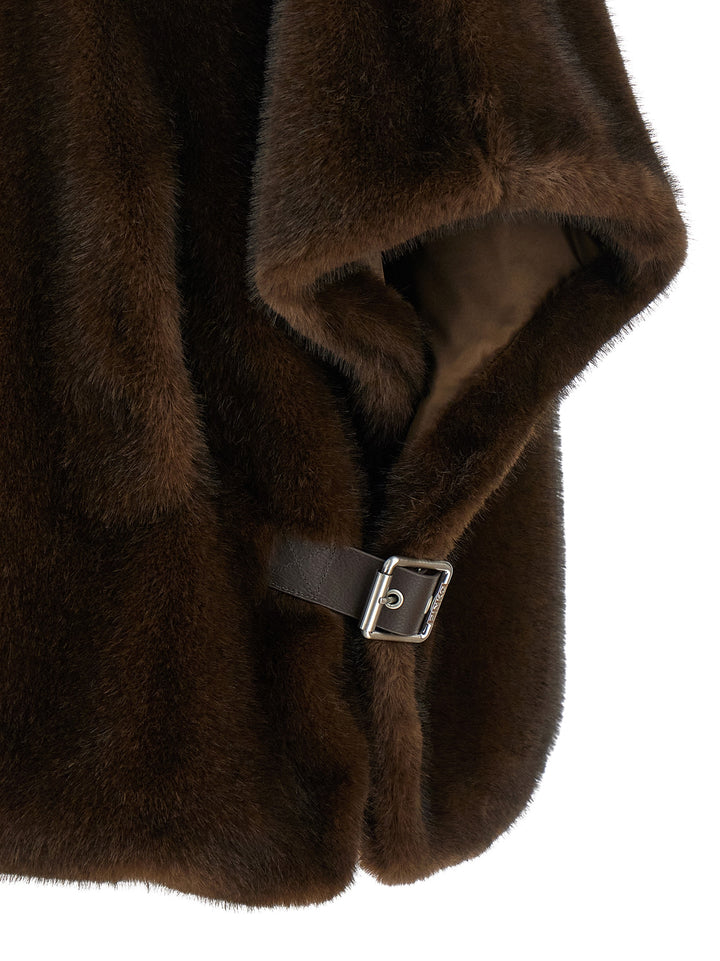Pinko Comodino Fur - Brown | 3cc2fcb63eac87410588f036b7100b3c8d3fbd9b