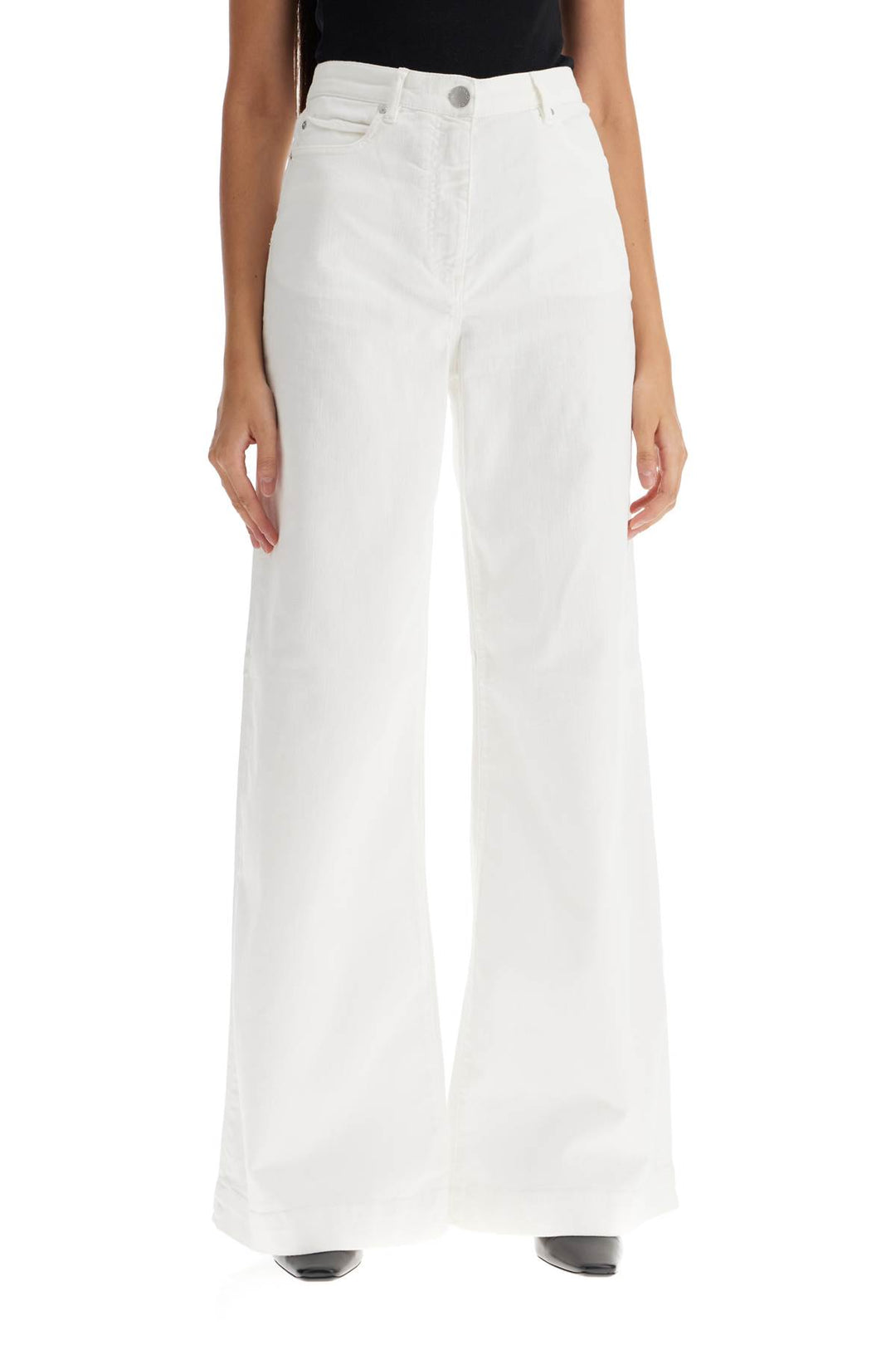 Pantaloni Wide Leg In Twill