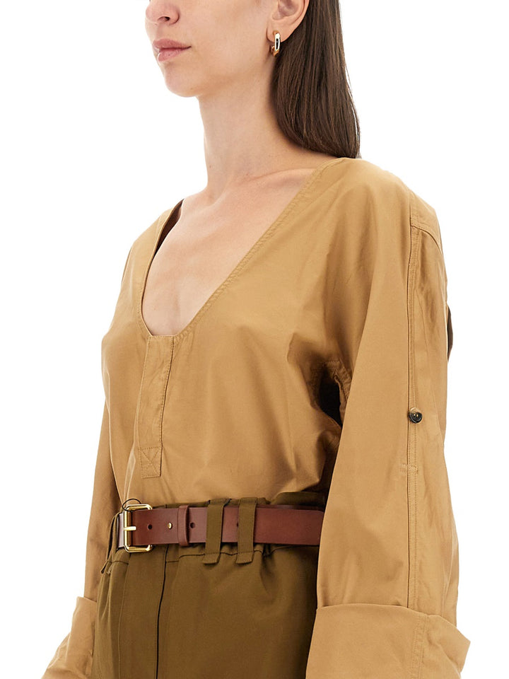 Saint Laurent Shirts - Beige | a1734cd094d77ba87b9de626af42e6eda5315d85