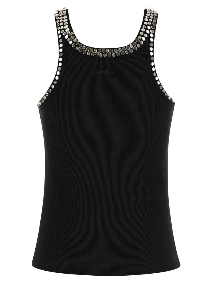Pinko Coriandoli Tops - Black | 81121cba73c4f14ef55b483890cc60ecbfc3497e